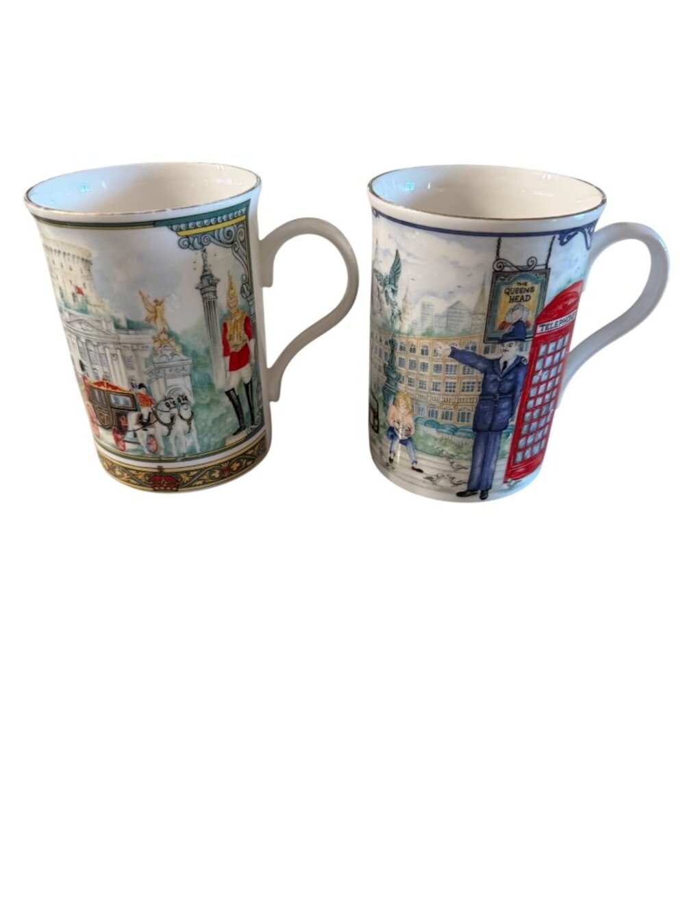 James Sadler Best Of British Bone China Coffee Mugs London Scenes Set Of 2